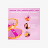 Miracle 2-In-1 Dual-Sided Powder Puff + Estuche de Viaje