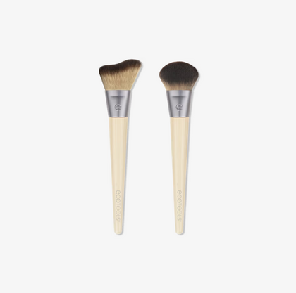 Blush + Highlight Makeup Brush Duo