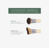 Blush + Highlight Makeup Brush Duo