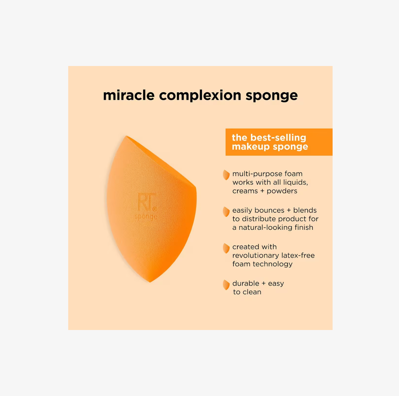 Miracle Complexion Makeup Sponge Duo de Real Techniques