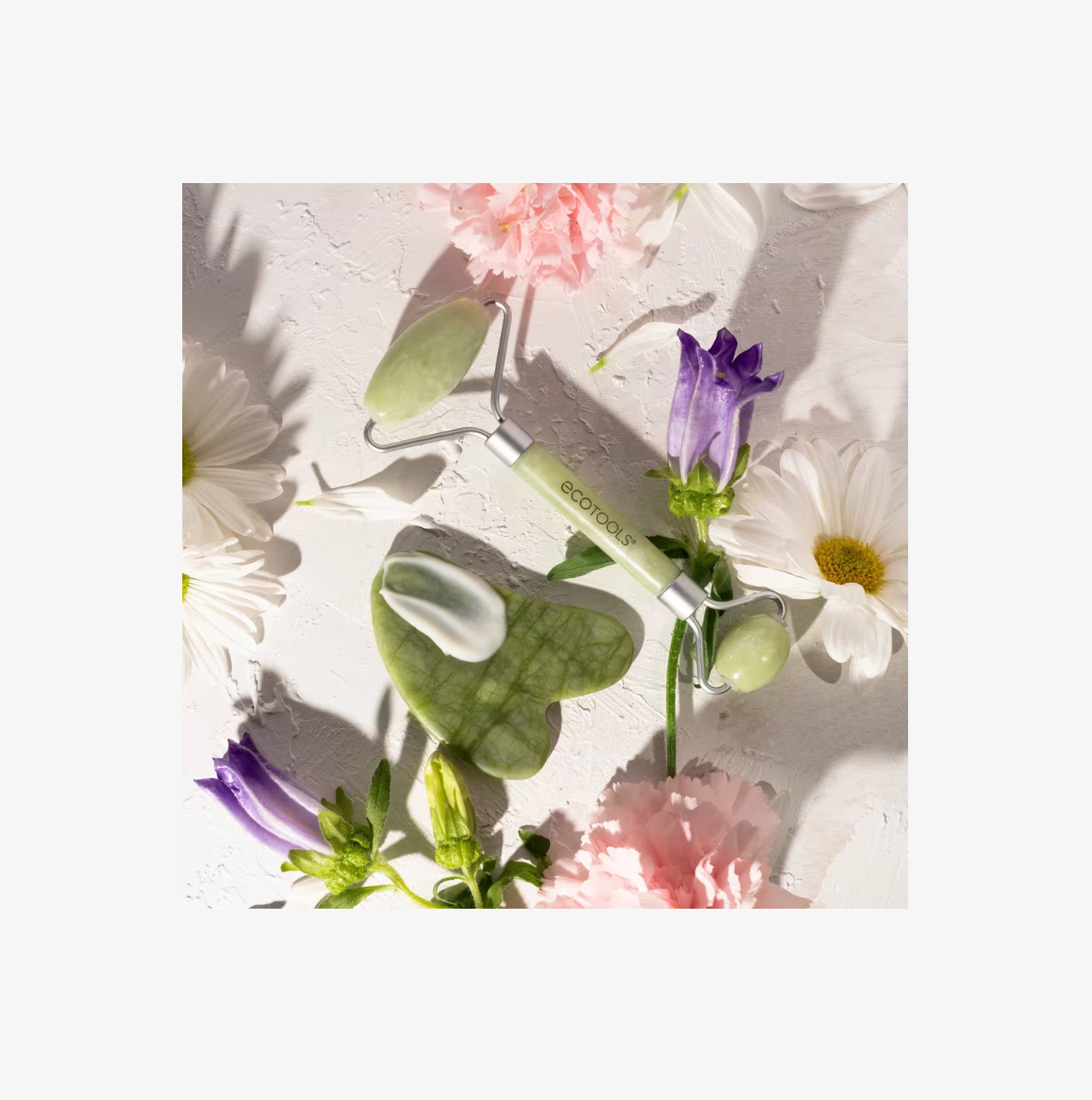 Dúo Facial Jade Roller + Piedra Gua Sha