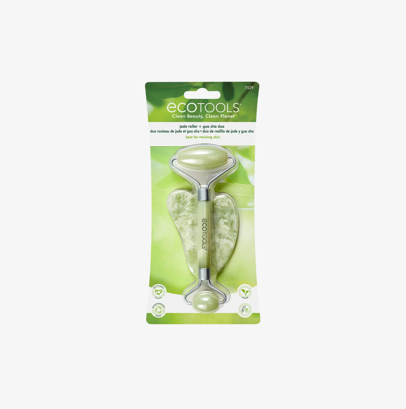 Dúo Facial Jade Roller + Piedra Gua Sha