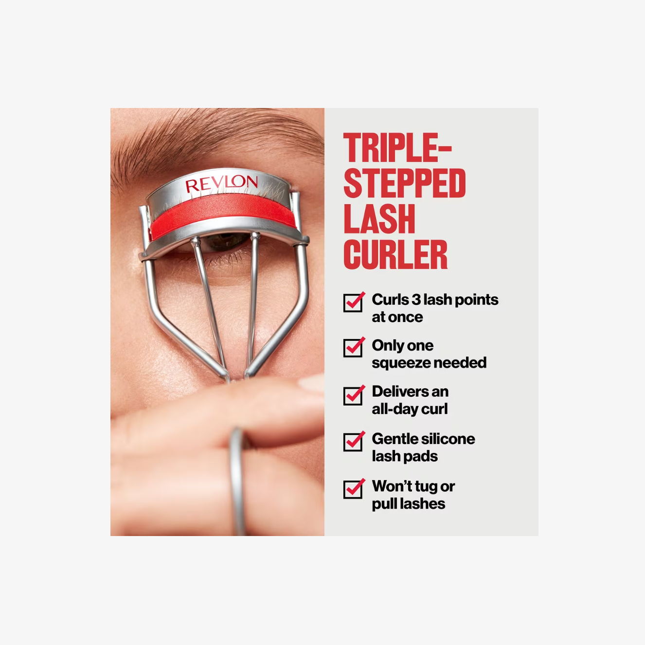 Triple Step Lash Curler Rizador de Pestañas de Revlon