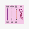Brocha de Maquillaje Double Time + Set Rizador de Pestañas