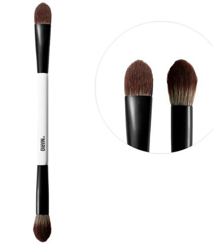 MAKEUP BY MARIO Brocha EF1 Dual-Ended para crema y polvo