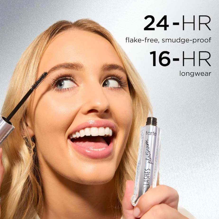 tarte lights, camera, lashes™ 4-in-1 volumizing & conditioning platinum mascara