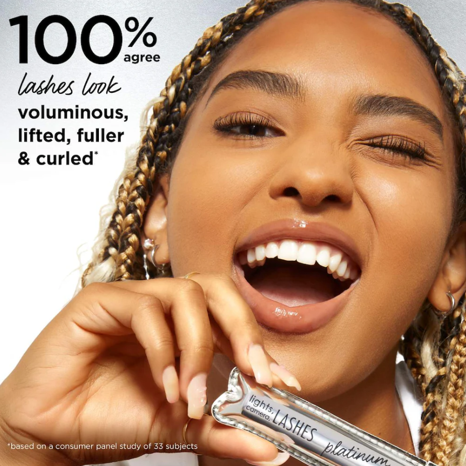 tarte lights, camera, lashes™ 4-in-1 volumizing & conditioning platinum mascara