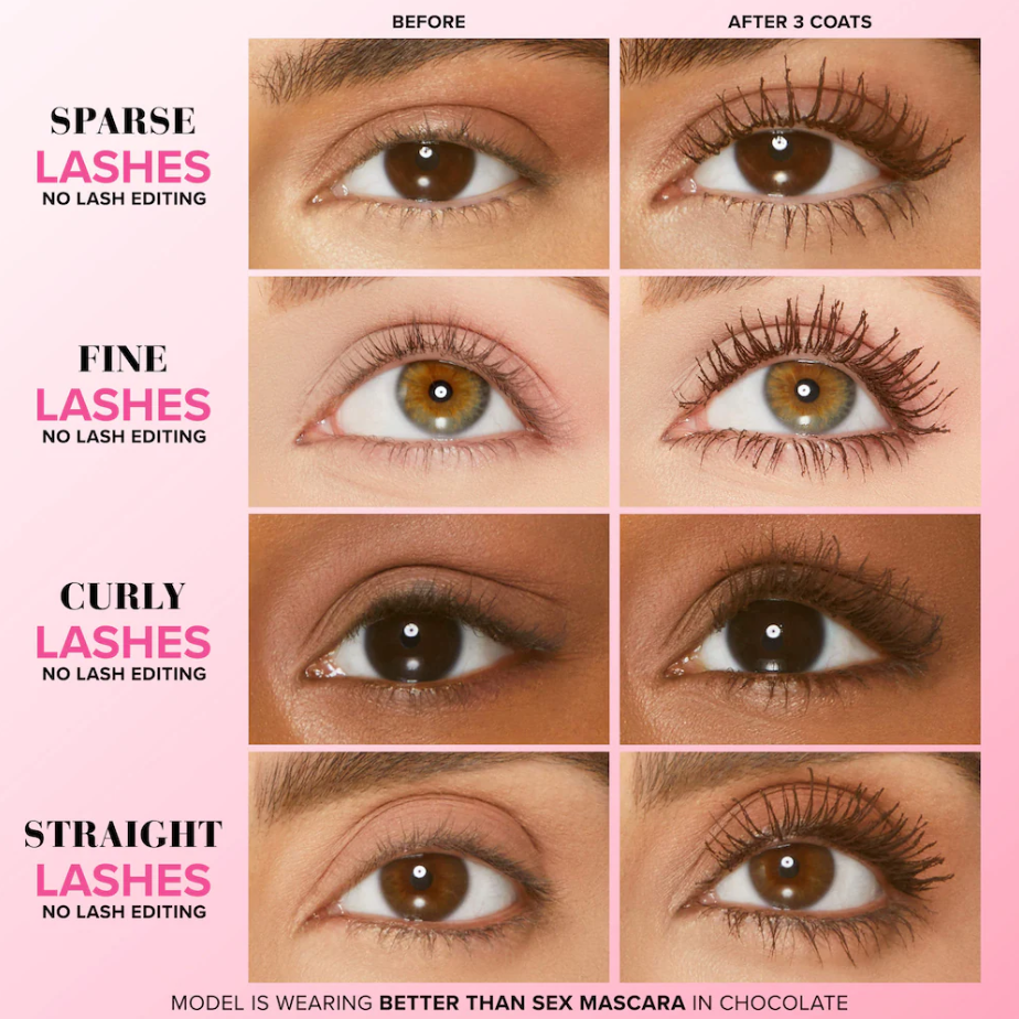 Too Faced Better Than Sex Máscara Voluminizadora y Alargadora