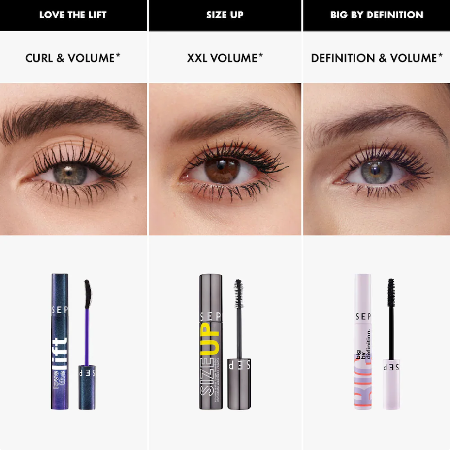 SEPHORA COLLECTION Mini Love The Lift Máscara Rízadora + Voluminizadora