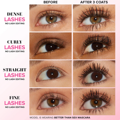 Too Faced Mini Better Than Sex Máscara Voluminizadora y Alargadora