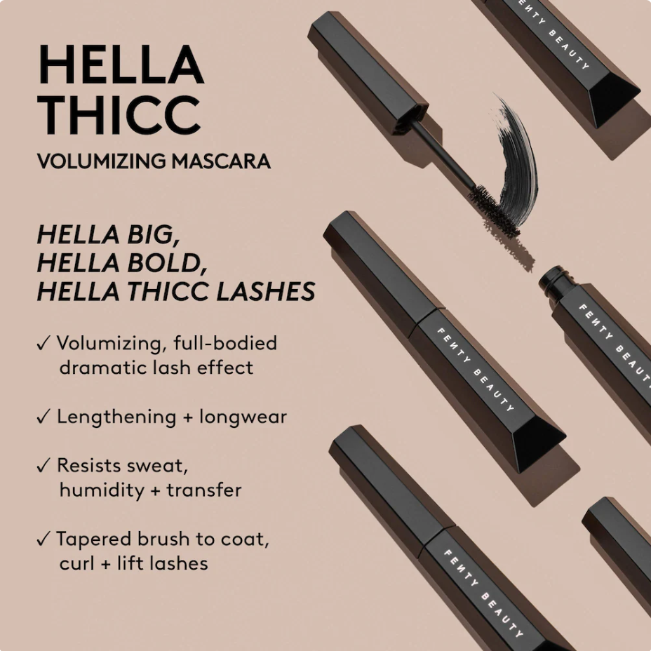 Fenty Beauty by Rihanna Mini Hella Thicc Máscara Voluminizadora