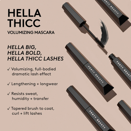Fenty Beauty by Rihanna Mini Hella Thicc Máscara Voluminizadora
