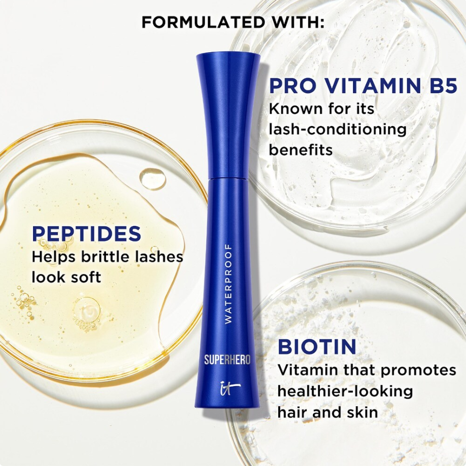 IT Cosmetics Superhero Máscara Voluminizadora a Prueba de Agua