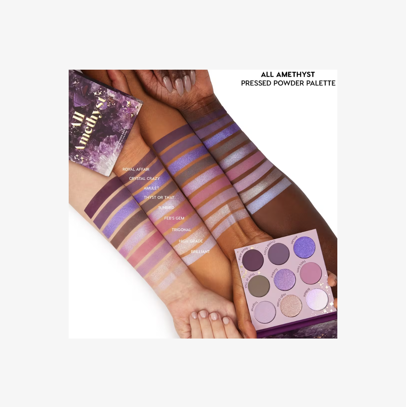 Paleta de Sombras Prensadas All Amethyst