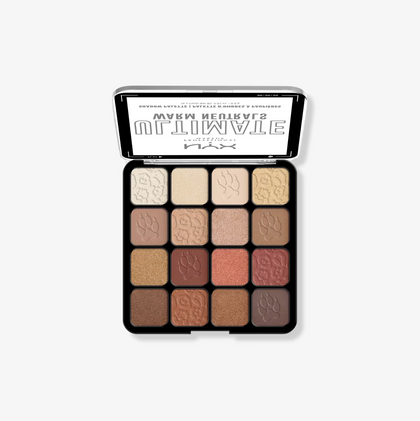 Paleta de Sombras Ultimate Color Warm Neutrals de NYX Professional Makeup