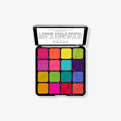 Paleta de Sombras Ultimate Color I Know That's Bright de NYX Professional Makeup