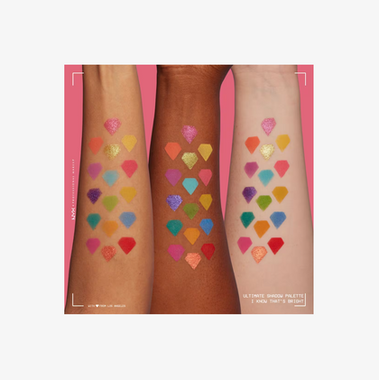 Paleta de Sombras Ultimate Color I Know That's Bright de NYX Professional Makeup