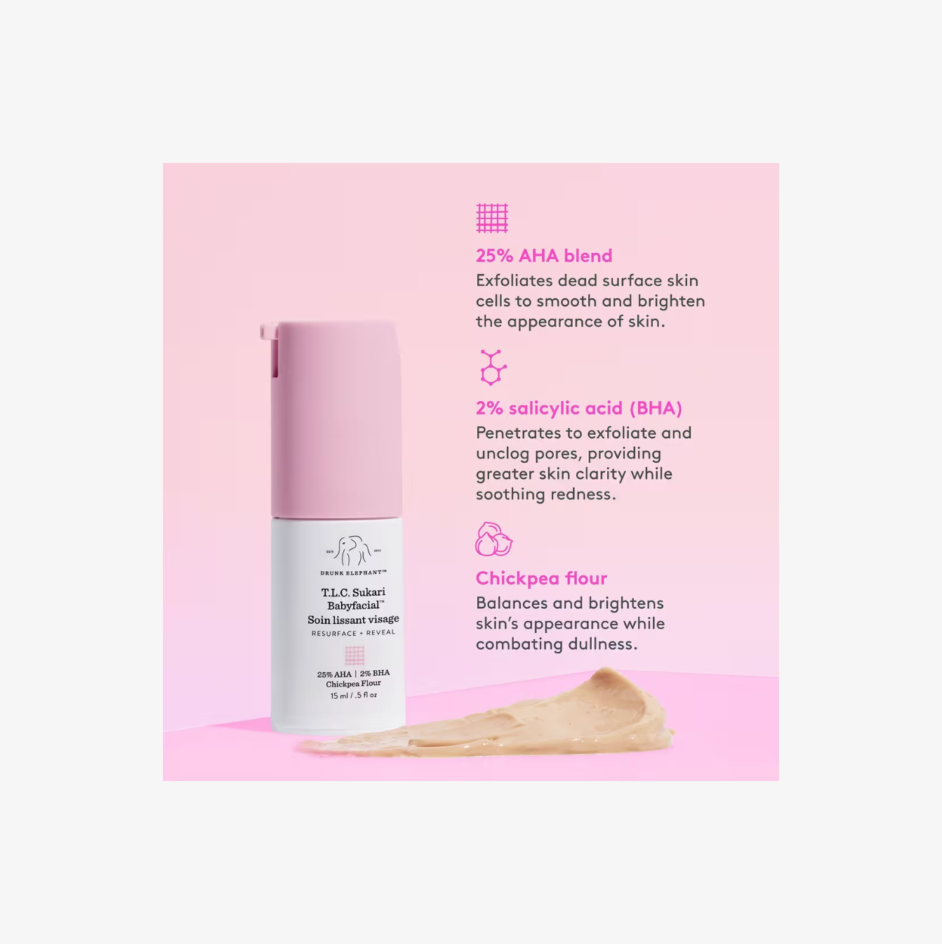 DRUNK ELEPHANT Mini T.L.C. Sukari Babyfacial