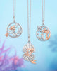 La Sirenita Vela Sorpresa Ariel Joyero Con Collar Plata .925