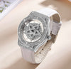 Reloj Giratorio Ansiedad Blanco Diamante