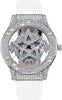 Reloj Giratorio Ansiedad Blanco Diamante