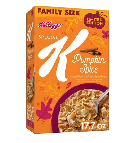 Kellogg's Special K Pumpkin Spice Cold Breakfast Cereal, 17.7 oz