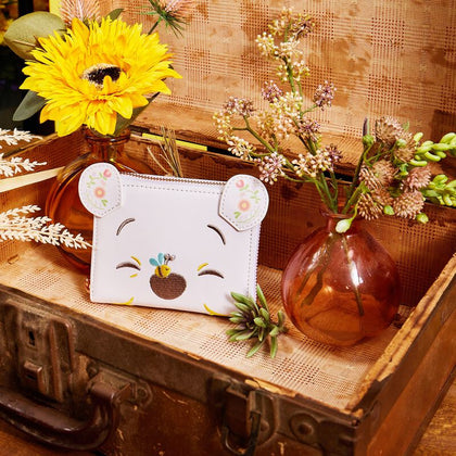 Winnie Pooh Cartera Folk Blanca