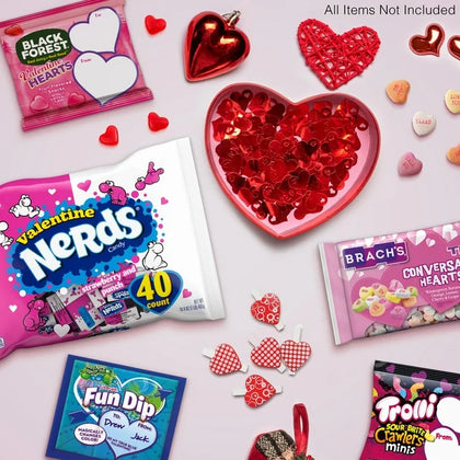 Nerds Valentine's Day Candy, Strawberry and Punch, Friend Exchange, 40