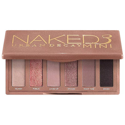 Urban Decay Naked3 Mini Paleta de Sombras Rosadas Suaves