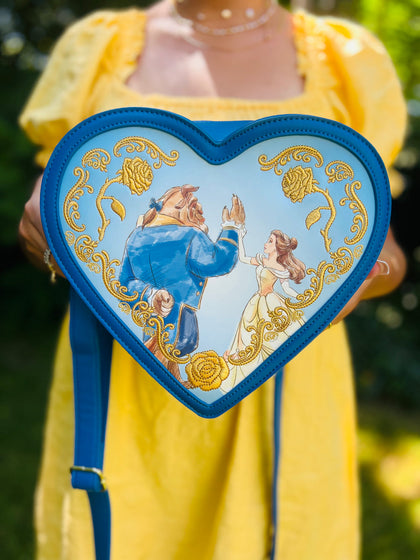 La Bella Y La Bestia Mochila Corazon