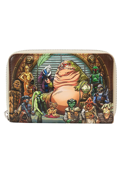 Loungefly Star Wars Return of the Jedi 40th Anniversary Cartera Jabba's Palace Scene Zip