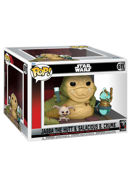POP! Deluxe: Return of the Jedi 40th Anniversary - Jabba with Salacious Vinyl Figure