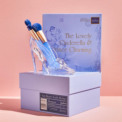 Zapatilla Cenicienta Base Para Brochas Y Set De Brochas Cinderella