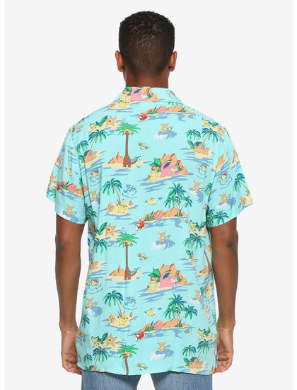 Pokemon Camisa Botones