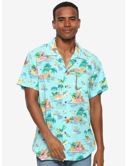Pokemon Camisa Botones