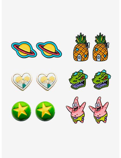Nickelodeon Set De Aretes Personajes