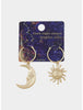 Aretes Sol y Luna Hoops