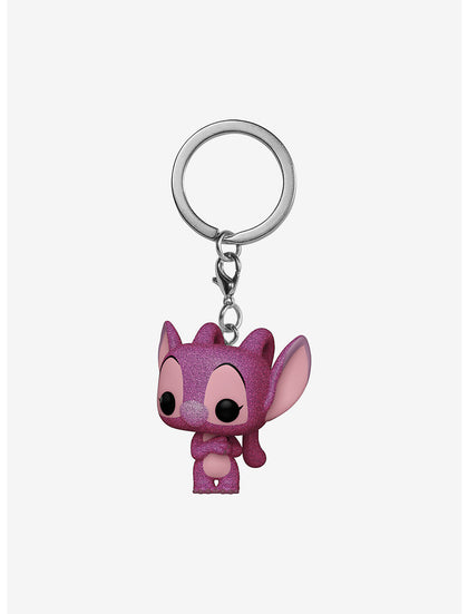 Stitch Llavero Angel Funko Glitter