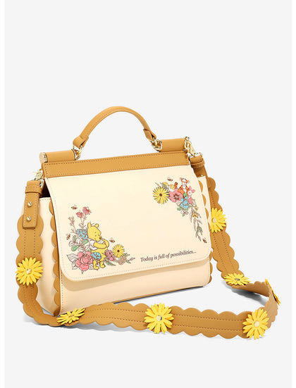 Winnie Pooh Bolsa Flores Crossbody