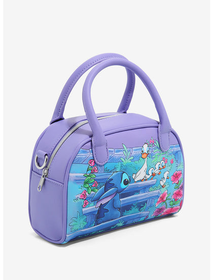 Stitch Y Sus Patitos Lila Bolsa