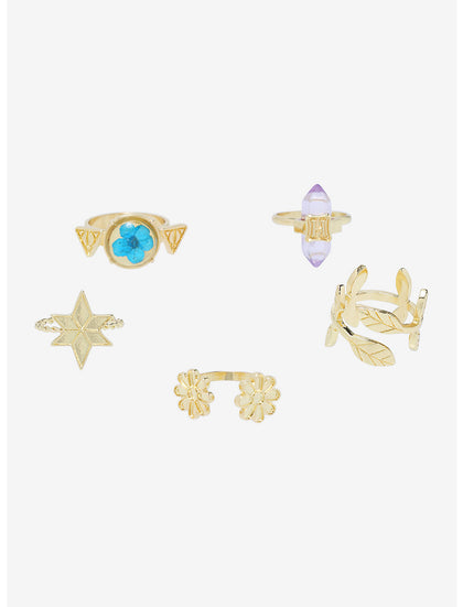 Harry Potter Set De Anillos Flores
