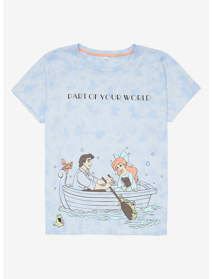 La Sirenita Camisa Tie Dye Principe Eric y Ariel