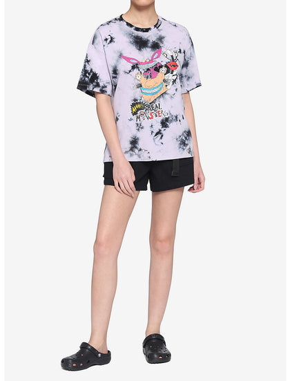 Nickelodeon Camisa Mounstros De Verdad Tie Dye
