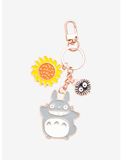 Totoro Llavero Estudio Ghibli Flores