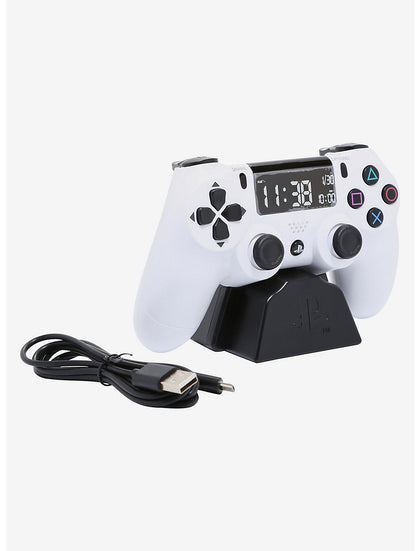 Sony PlayStation PS4 Alarma Despertador Control Blanco