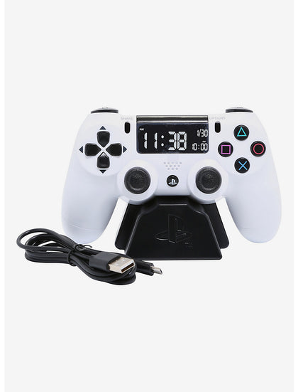 Sony PlayStation PS4 Alarma Despertador Control Blanco