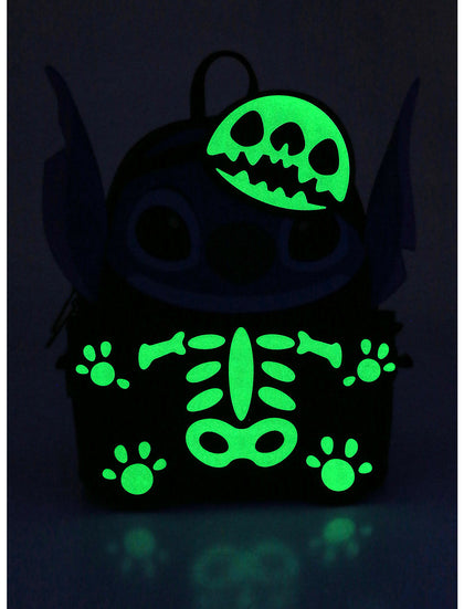 Stitch Mochila Calavera Brilla En Obscuridad