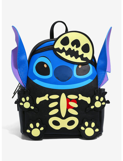 Stitch Mochila Calavera Brilla En Obscuridad