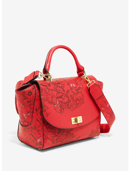 Winnie Pooh Bolso Rojo Floral