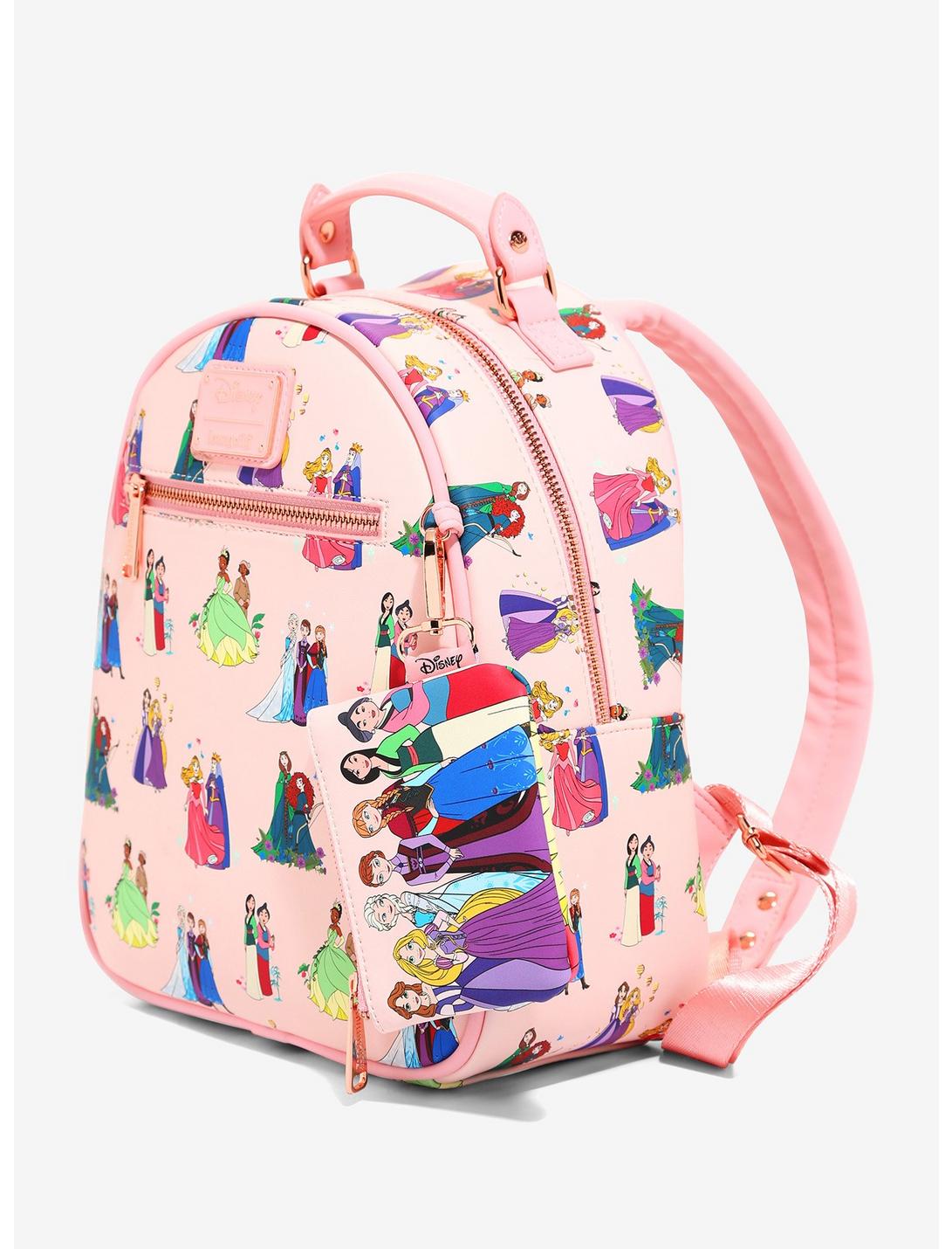Mochila Princesas Con Mama Disney Con Monedero Accesorios Mexicali